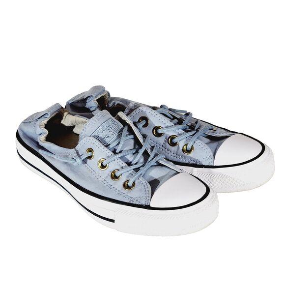 Converse All Star Sneakers Shoreline Womens Sz 6 Slip On Stretch Blue Canvas - Picture 1 of 9